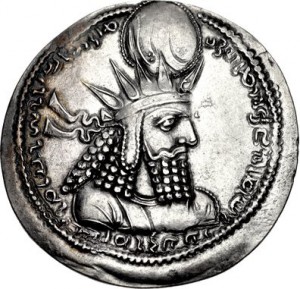 Coin depicting Bahram Creative Commons Attribution-Share Alike 3.0 Unported license. 	 Classical Numismatic Group, Inc. cngcoins.com